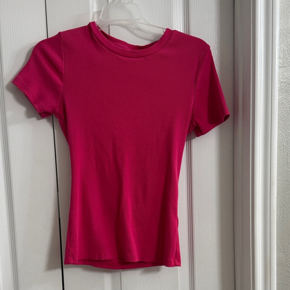 Vibrant Fuchsia Short Sleeve Tee